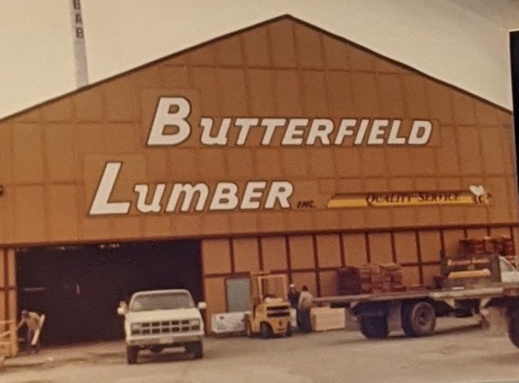 Front view of Butterfield Lumber
